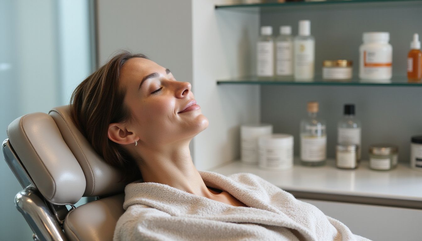 Woman Relaxing Medspa Chair